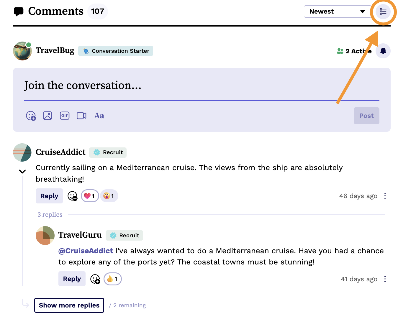 Choose Your Comments Style