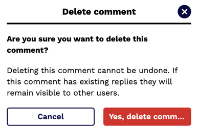 Delete comment. Confirm-1