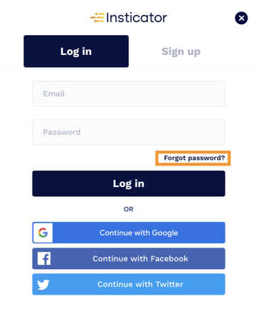 Forgot password